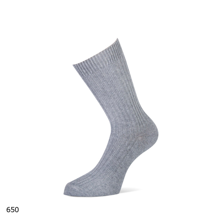 Damessok Cashmere 82201 650 grijs