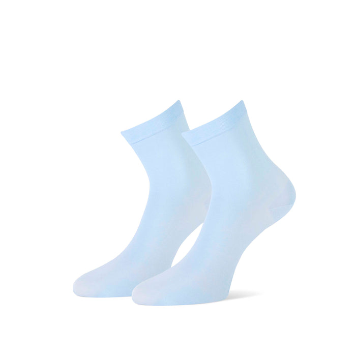 Damessok Cotton Ultra Fine 2-pack 81120 410 Light Blu