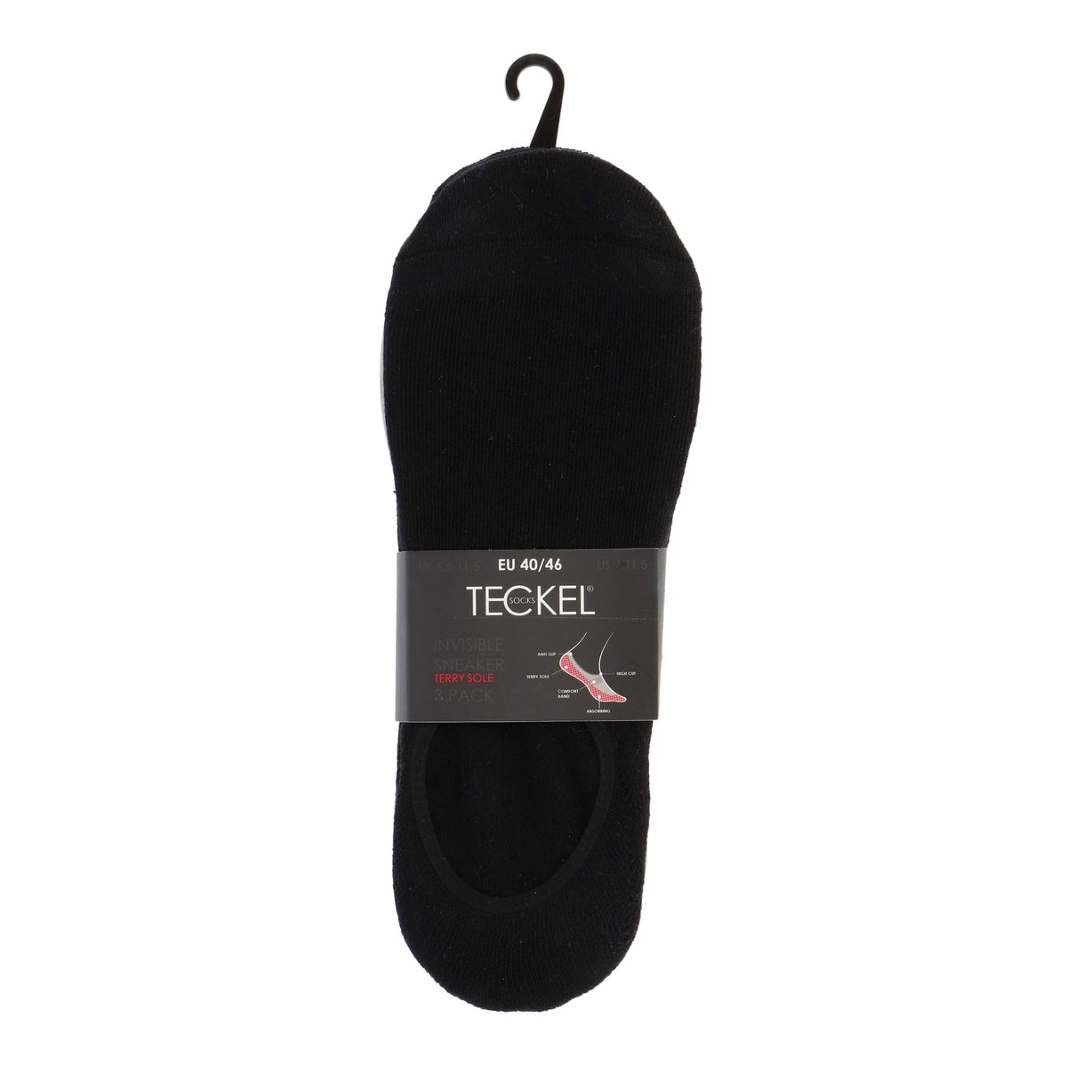 Kousenvoetje invisible terry z 51700 6990P 3p 3x Black