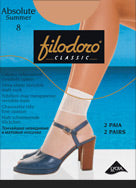 Sokje Summer 8 den. lycra 2 paar summer sok teaP 2p 2x Tea