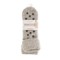 ABS text unisex homesock 15030 1250 Beige Mel