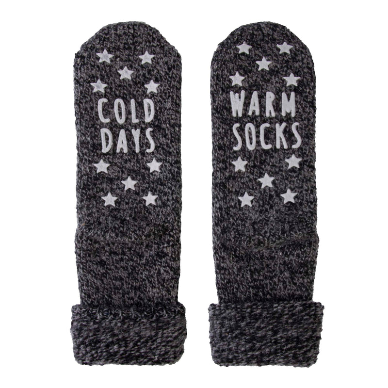 ABS text unisex homesock 15030 antr Antraciet