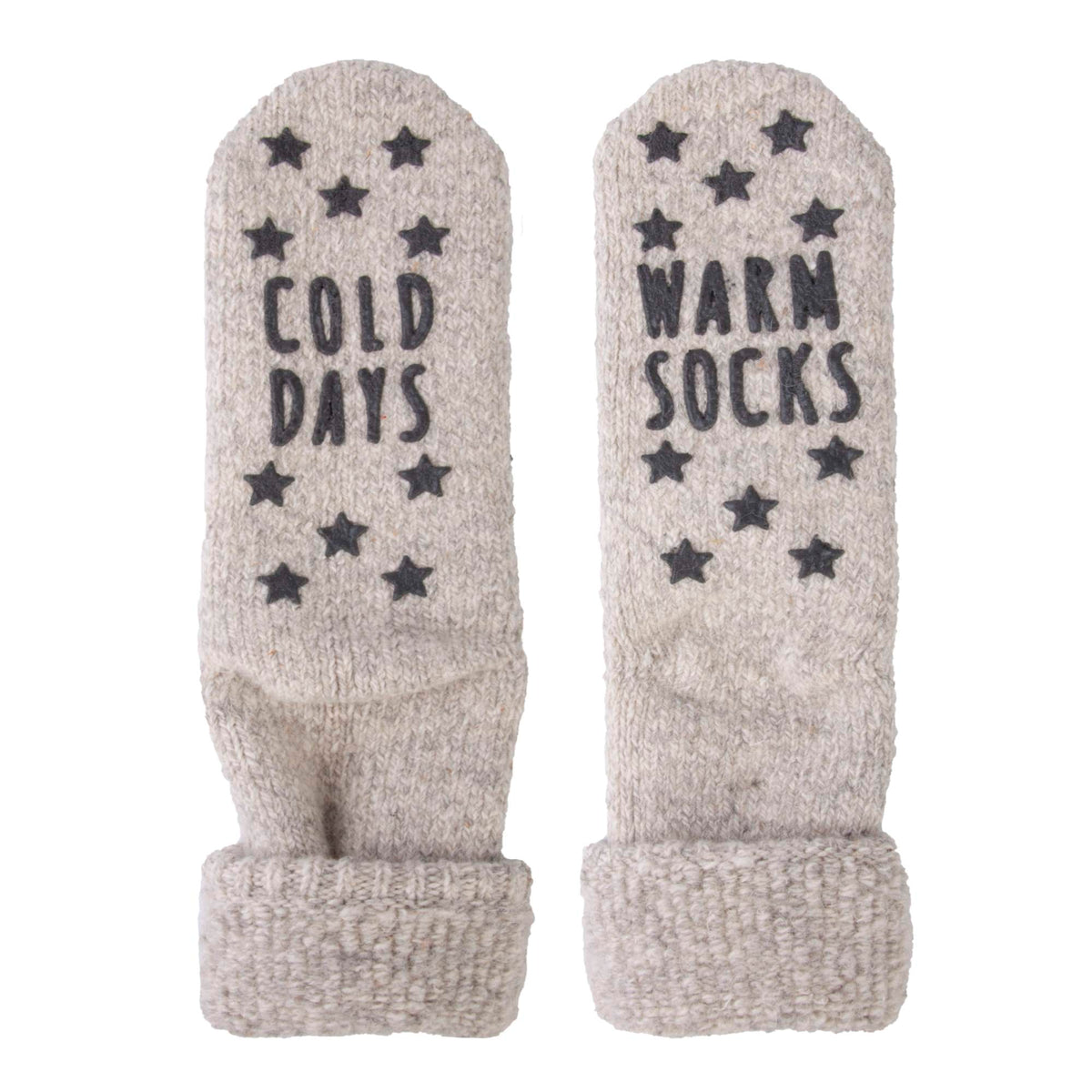 ABS text unisex homesock 15030 ligr Licht Grijs