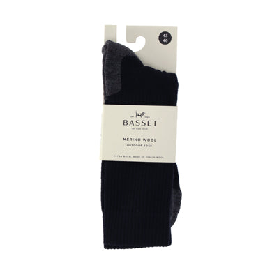 Basset Unisex Socks Merino Out 31530 4990 Marine