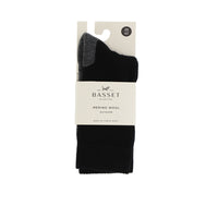 Basset Unisex Socks Merino Out 31530 6990 Black