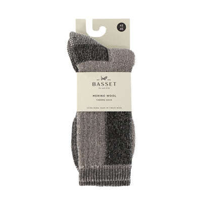 Basset Unisex Socks Merino The 31550 1169 off white black