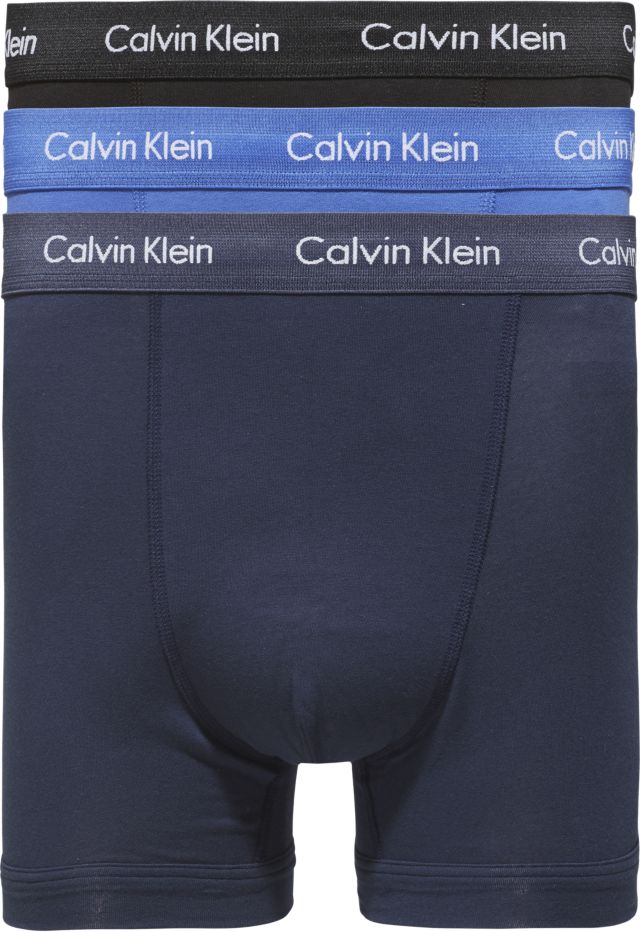 Calvin Klein Classic fit Trunk 3-pack U2662 4KU Blauw/Marine/Cobalt