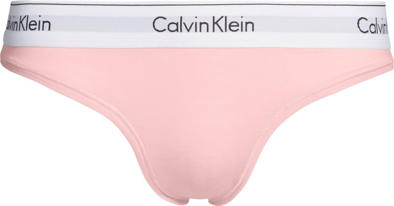 Calvin Klein Thong-white waist band F3786 2NT Roze