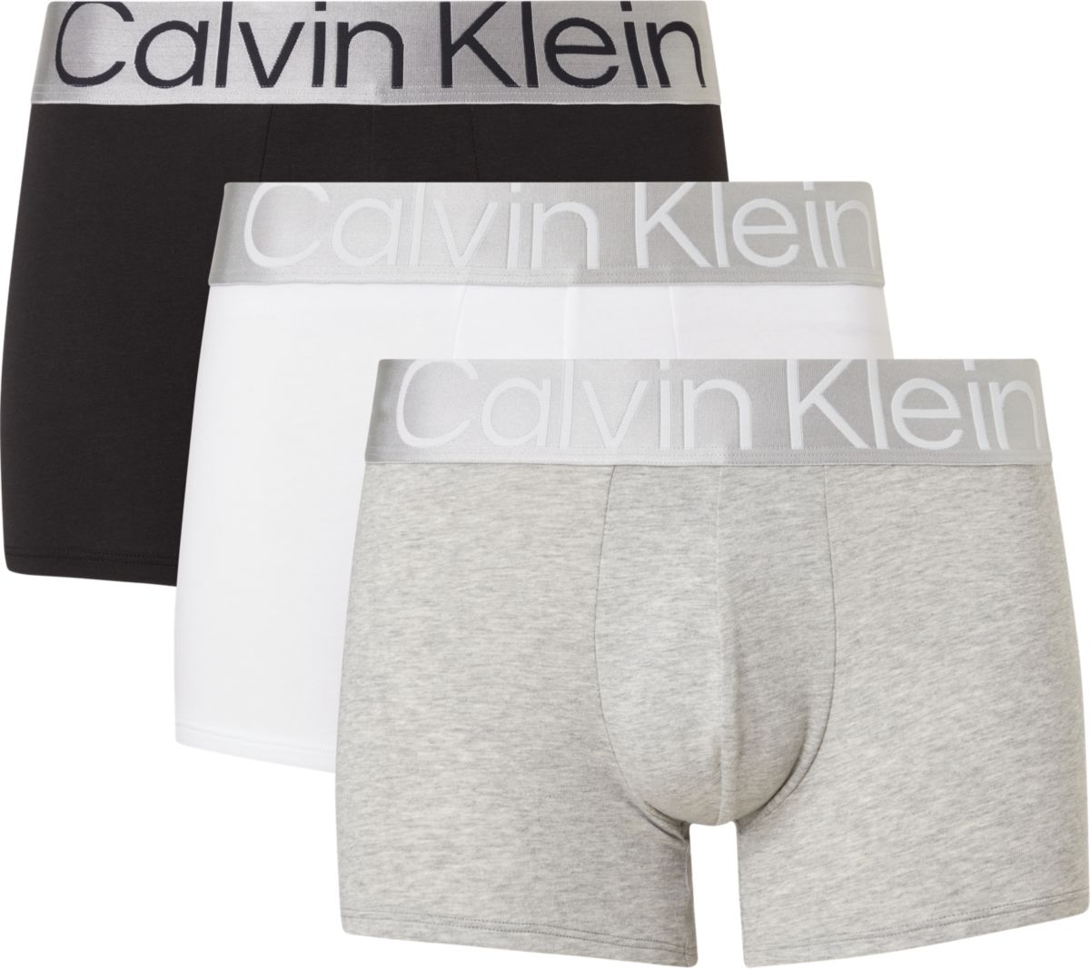 Calvin Klein Trunk 3-pack CK all over NB3130 MP1 White/black/grey