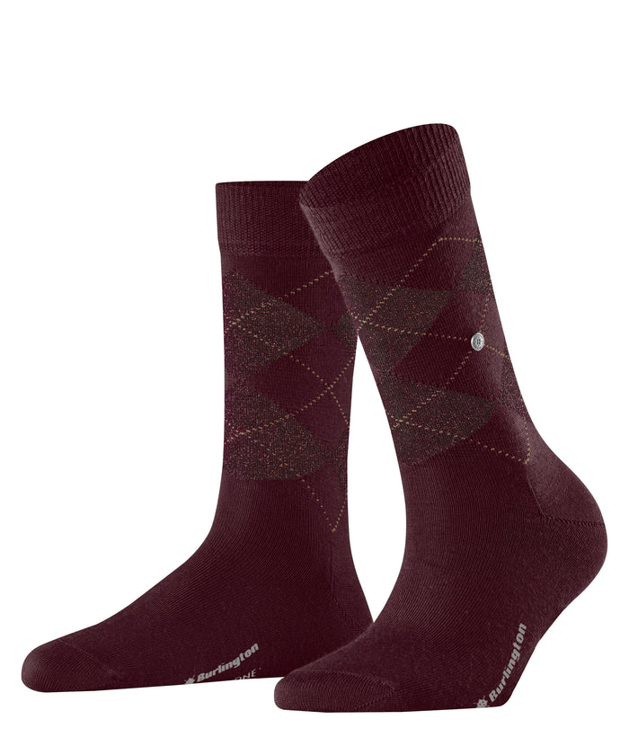 Damessok lurex marylebone 22182 8435 claret