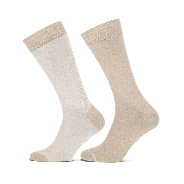 Herensok MM franklin cotton 2- 92165 1250P 2p 2x Beige