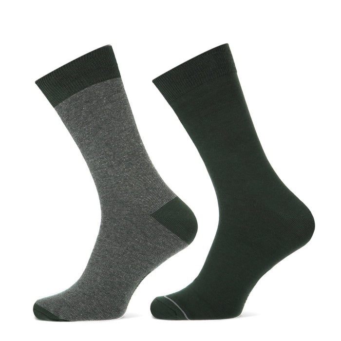 Herensok MM franklin cotton 2- 92165 2910P 2p 2x Dark Green