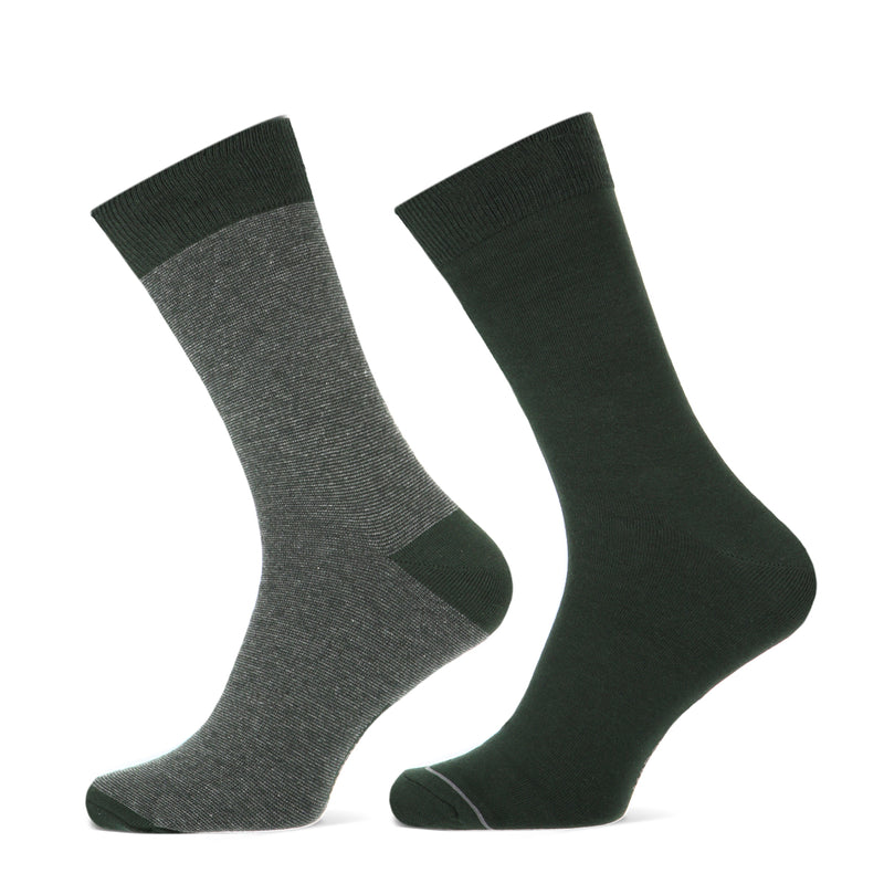 Herensok MM franklin cotton 2- 92165 2910P 2p 2x Dark Green