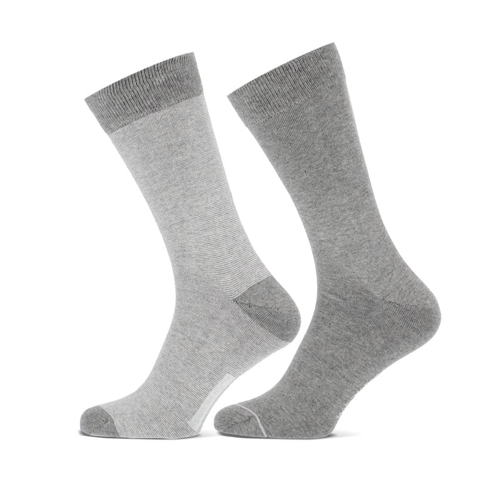 Herensok MM franklin cotton 2- 92165 6550P 2p 2x Mid Grey Mel