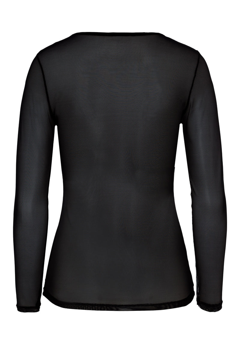 L/SLV Shirt Smooth Illusion 71298 19 Black