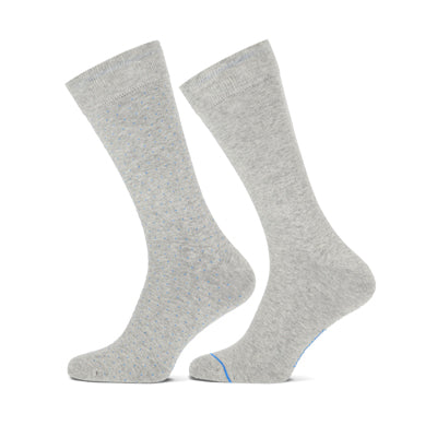 MarcMarcs Men Socks Alex 2-Pack 92112 6500P 2p 2x Light Grey Mel