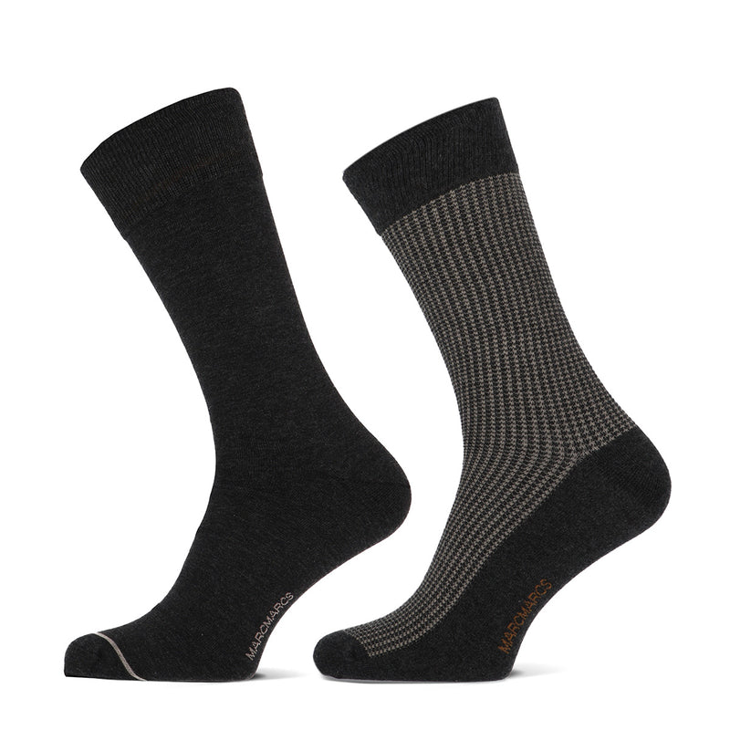 MarcMarcs Men Socks Kristian 2-Pack 101011047 6900P 2p 2x Anthracite