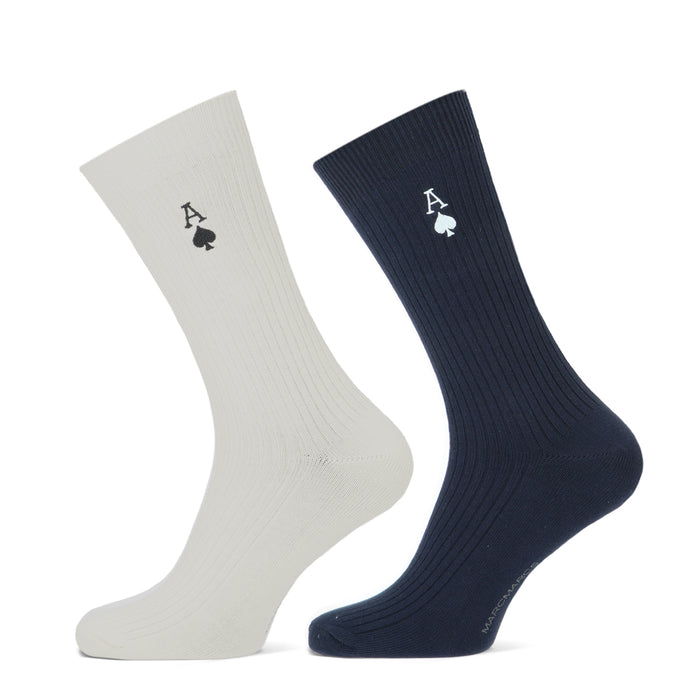 MarcMarcs Men Socks Tyler Cott 92207 1149P 2p Off White Marine