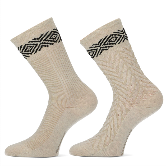 MarcMarcs Olivia ladies sock 2 82186 1113P 2p 2x Cream