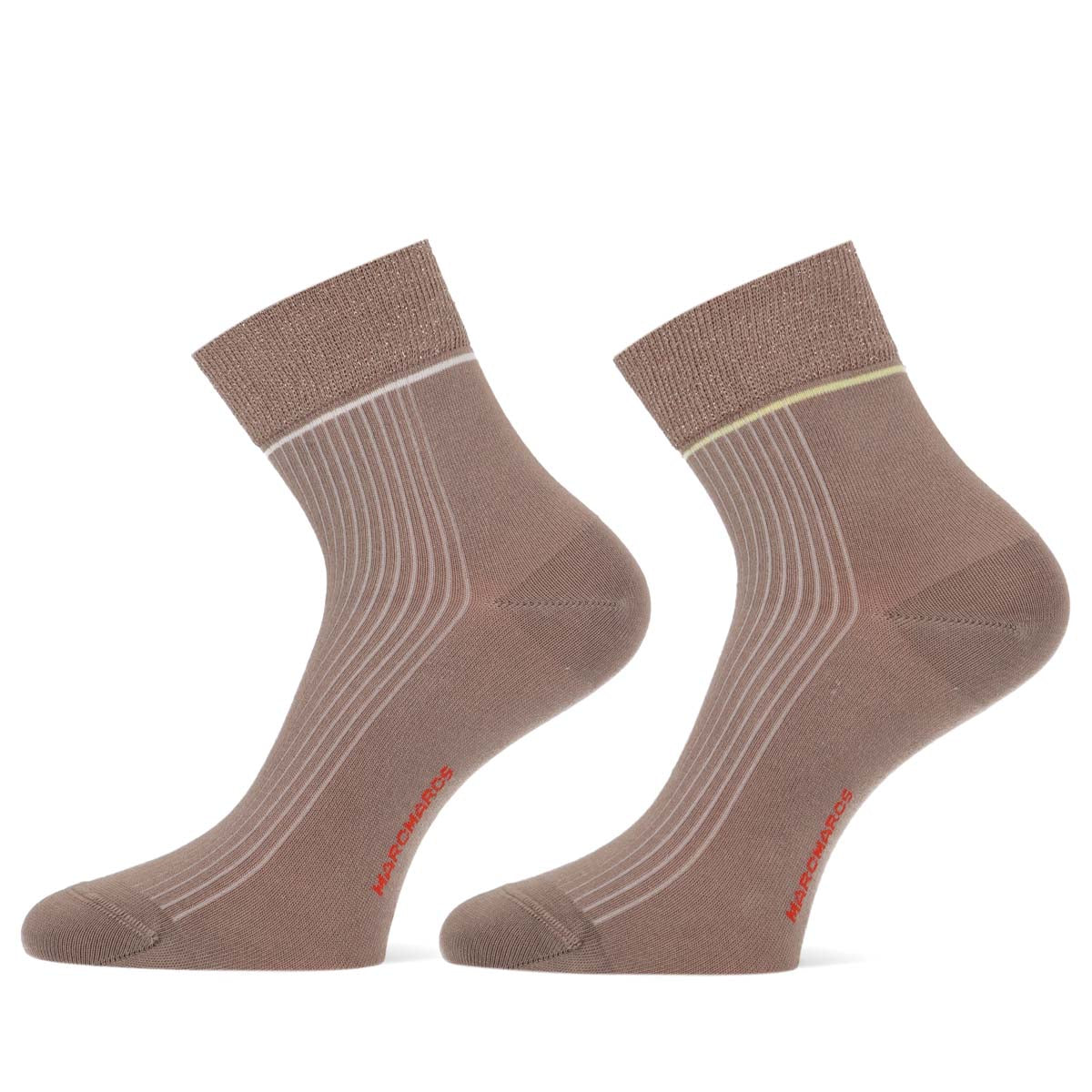 MarcMarcs Women Short Socks Sis 2-P 101012023 1250P 2p Beige