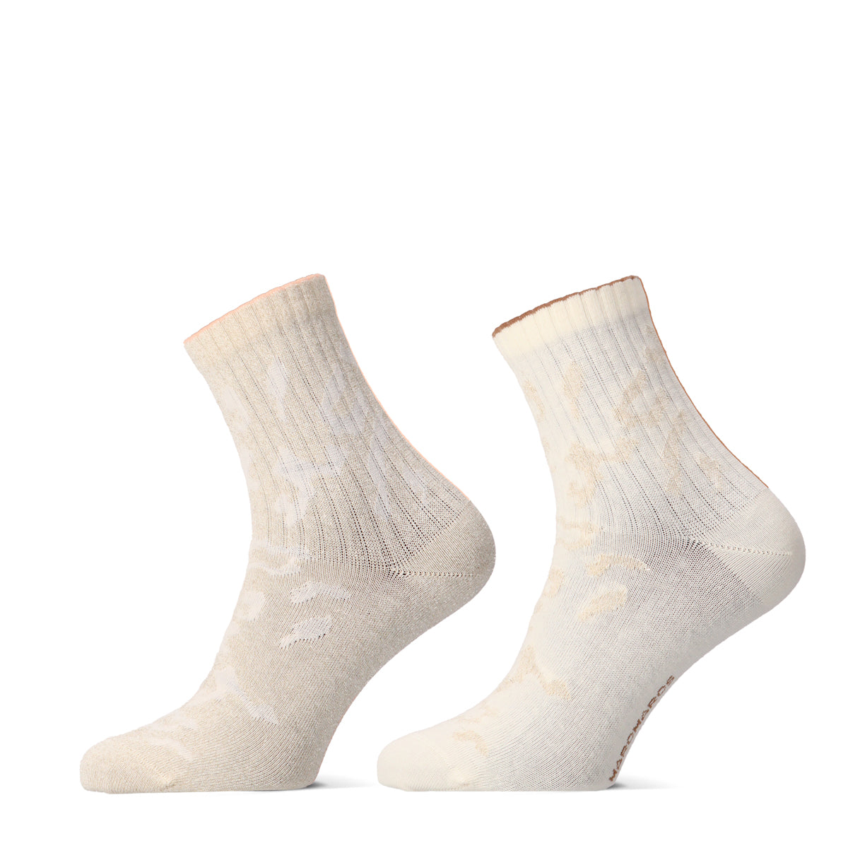 MarcMarcsWomenShortSocksValentin1010520157001P2pOffWhiteGoldLPinkBrown__1