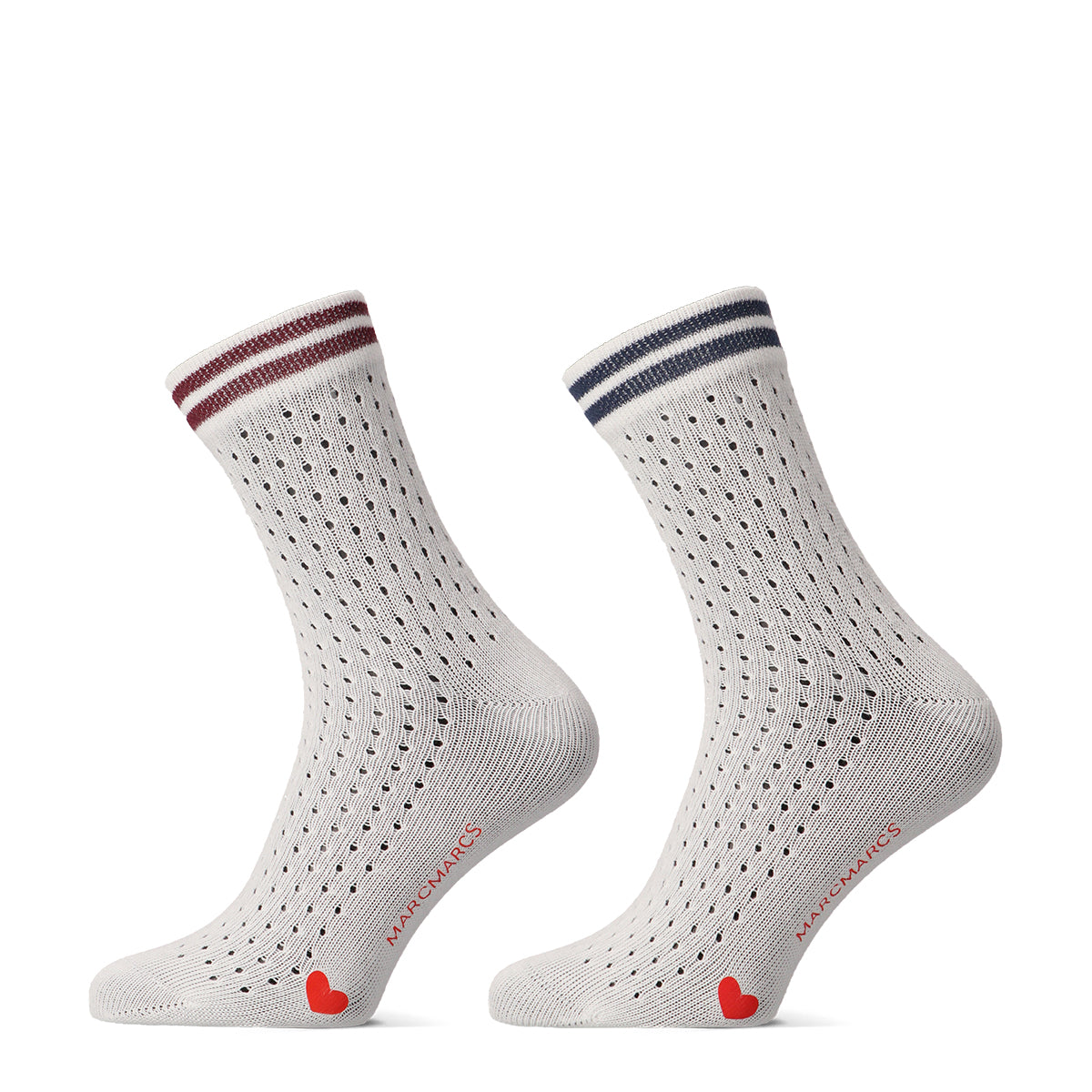 MarcMarcsWomenShortSocksViv2-Pa1010520117002P2pOffWhiteTRedDenim__1