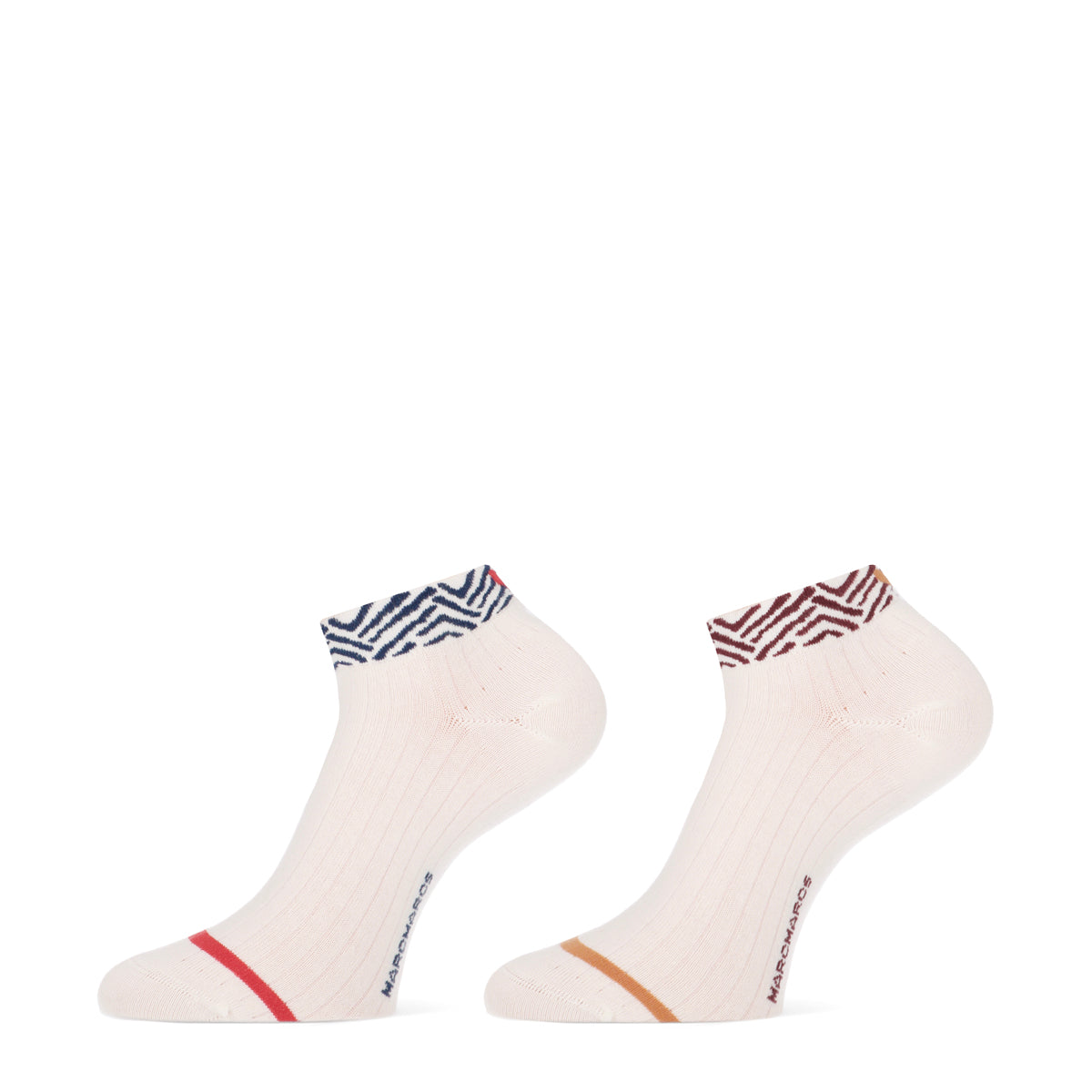 MarcMarcsWomenSneakerSocksVicky1010320157001P2pOffWhiteDenimTRed__1