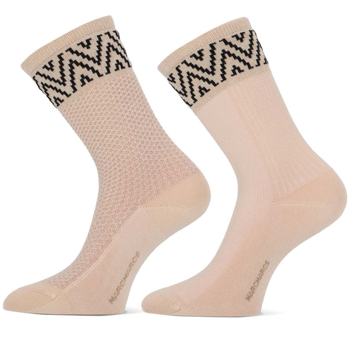 MarcMarcs Women Socks Selma  2-Pack 101012020 1105P 2p Cream