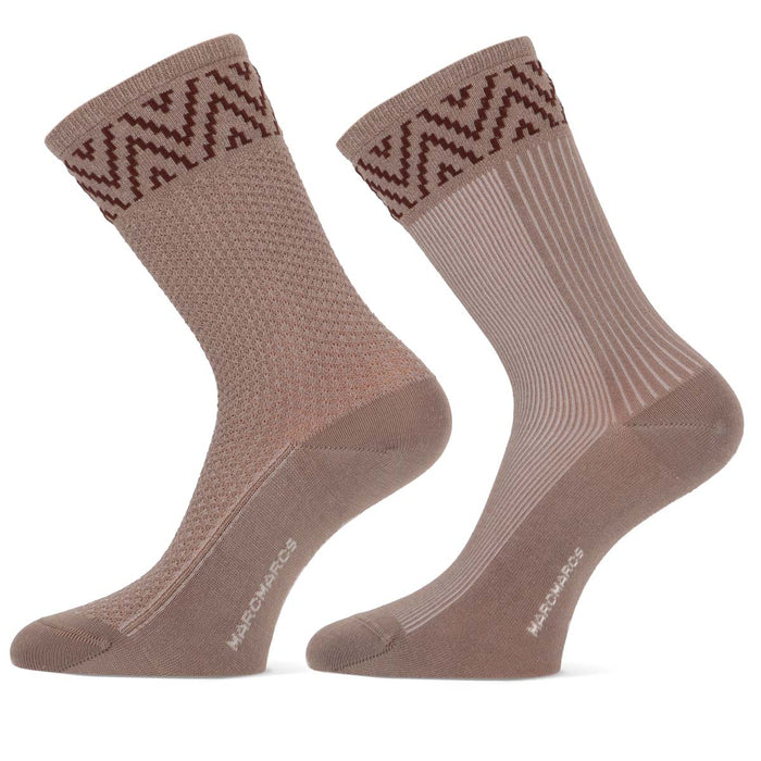MarcMarcs Women Socks Selma  2-Pack 101012020 1250P 2p Beige Melange