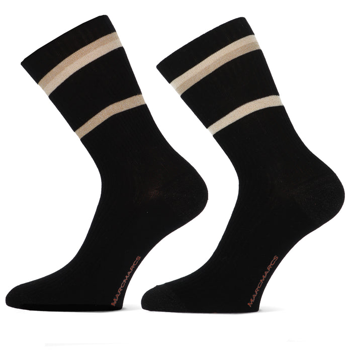MarcMarcs Women Socks Sienna 2-Pack 101012017 6990P 2p Black