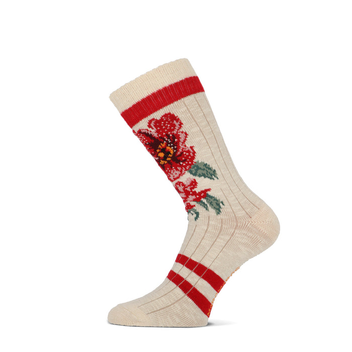 MarcMarcs Women Socks Simona 101012022 1158 Off White Red