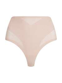 Sculpted Firm Mesh Thong  QF8165 7NS Cedar