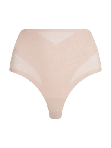 Sculpted Firm Mesh Thong  QF8165 7NS Cedar