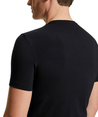 UW Regular V-Neck T-Shirt CO/EL m 68107 3000 black