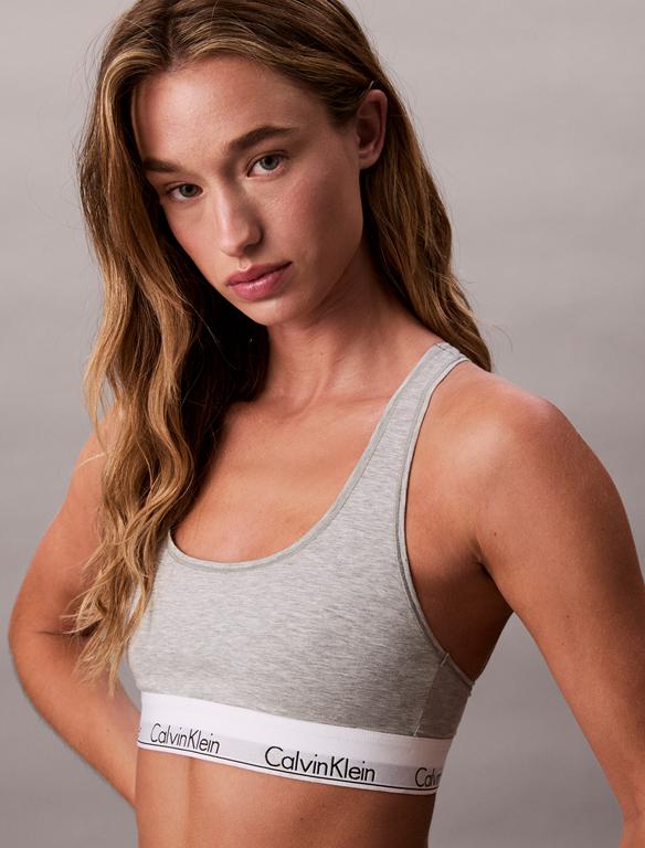 Unlined Bralette  QF8493 p7a Grey Heather
