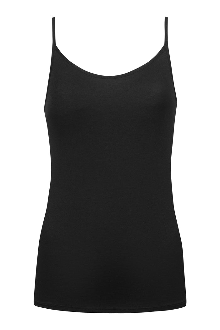 Modal Pure spaghetti top 1110038 3 zwart