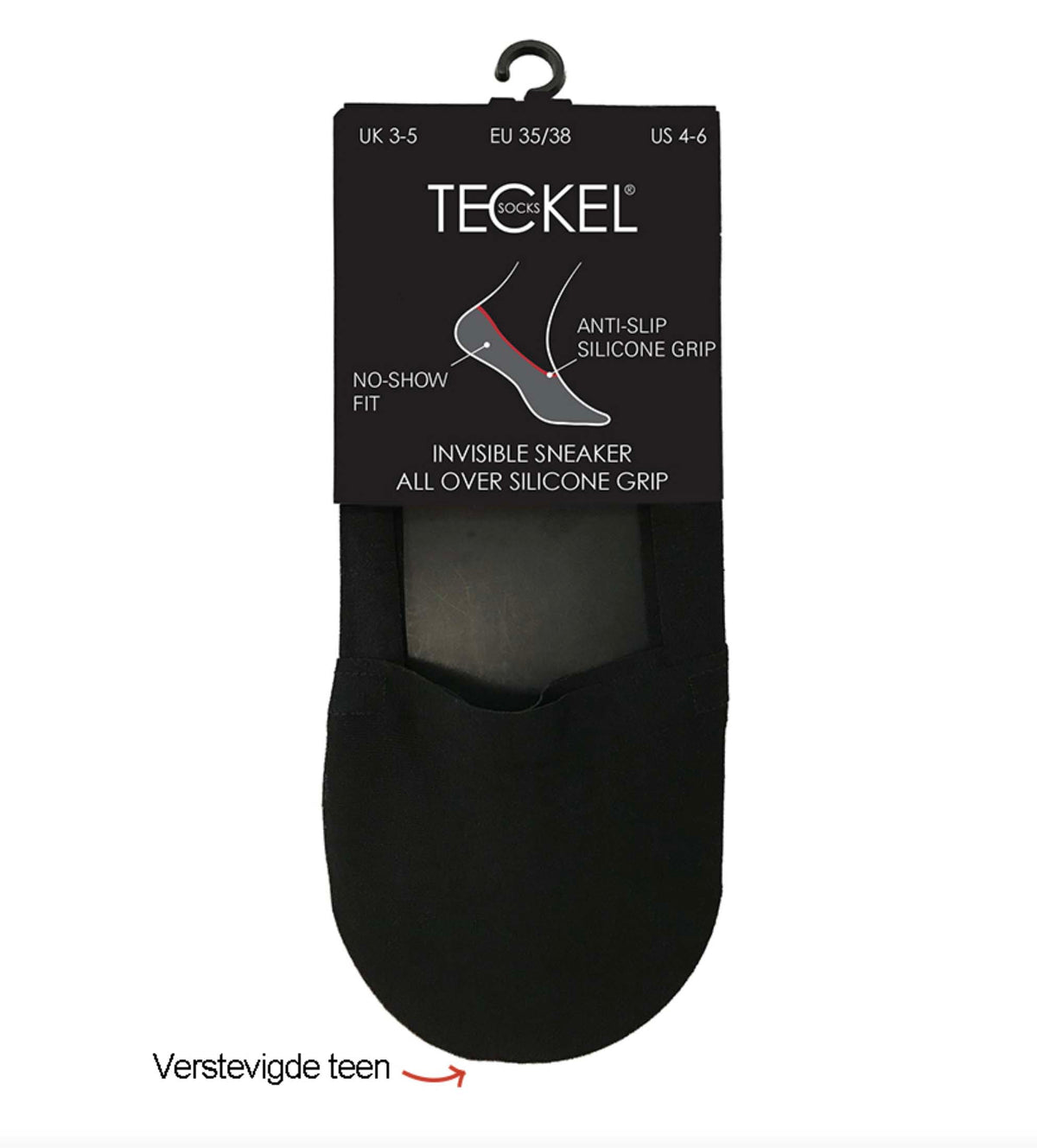 Invisible sneaker Teckel silic 545 1000 wit