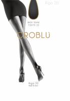 Riga tights back seam 20 denier riga blre black red