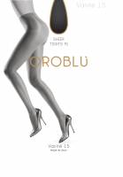 Vanite 15 tights 15 denier satin VOBC01125 9900  nearly black